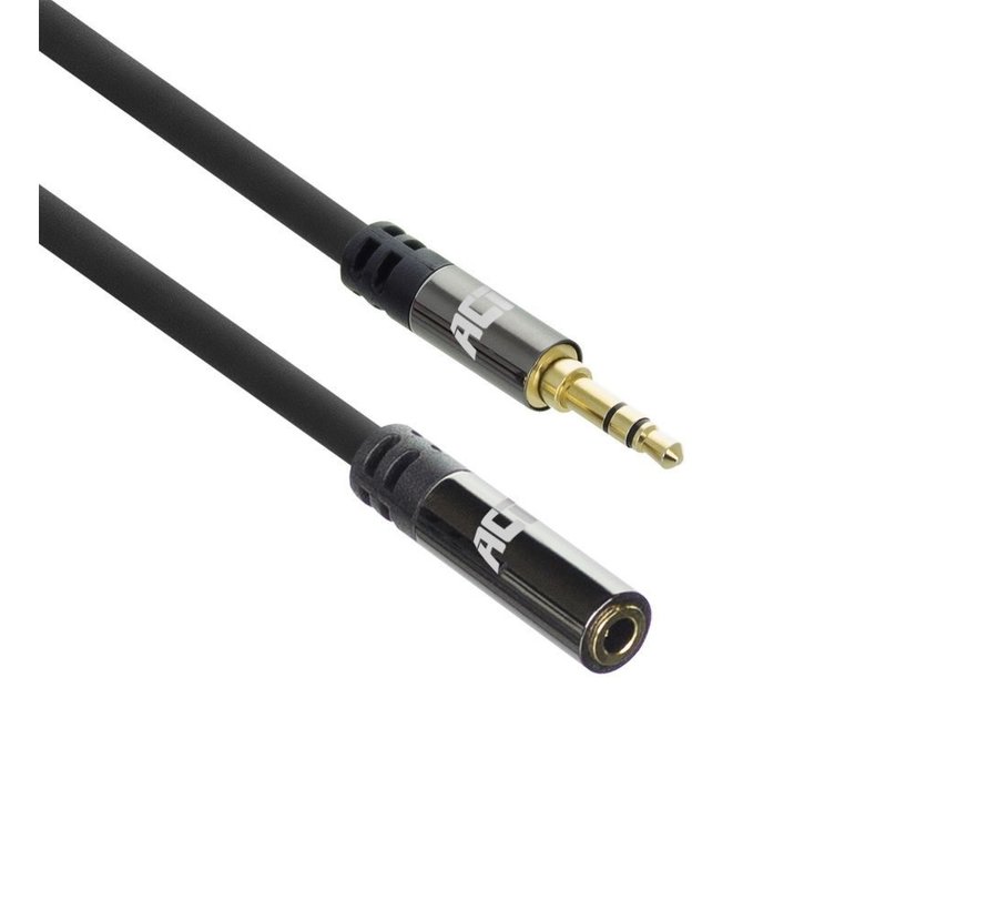AC3617 audio kabel 5 m 3.5mm Zwart