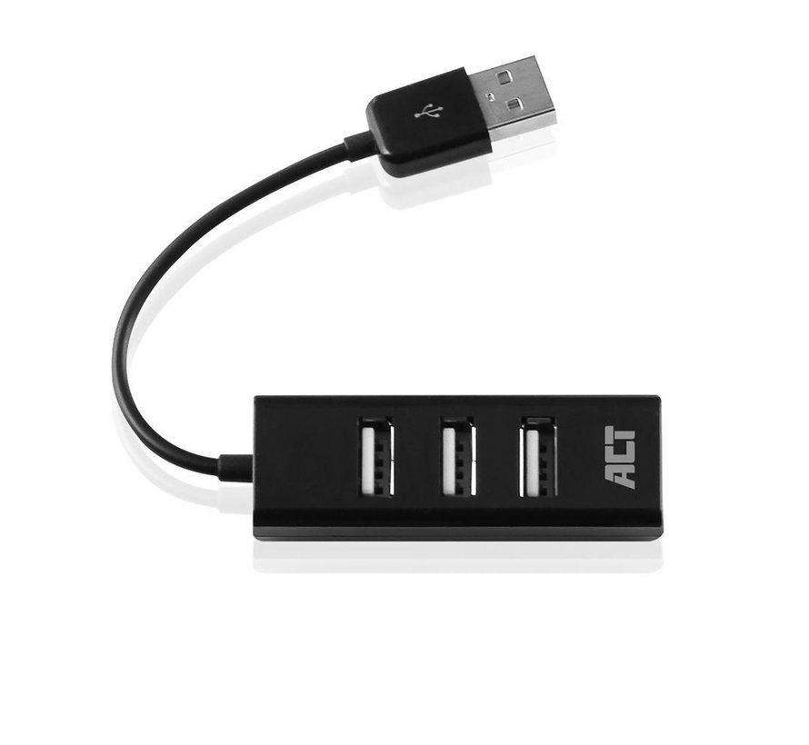 AC6205 interface hub USB 2.0 480 Mbit/s Zwart