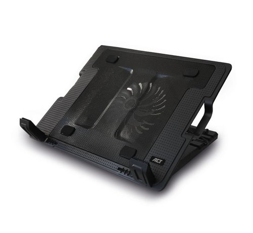 ACT AC8110 notebook cooling pad 43,9 cm (17.3") 1000 RPM Zwart