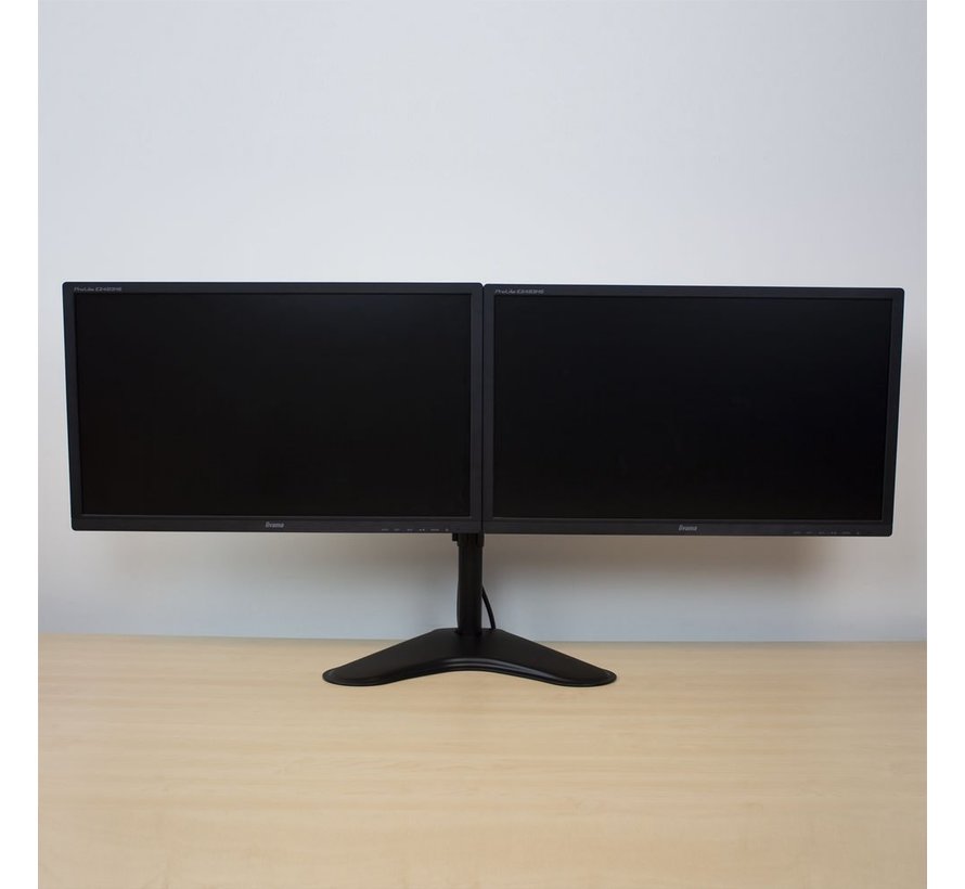 AC8320 | Verstelbare Monitor-bureausteun | Tot 32" | Max 8kg | VESA 100x100 | 2 Monitoren