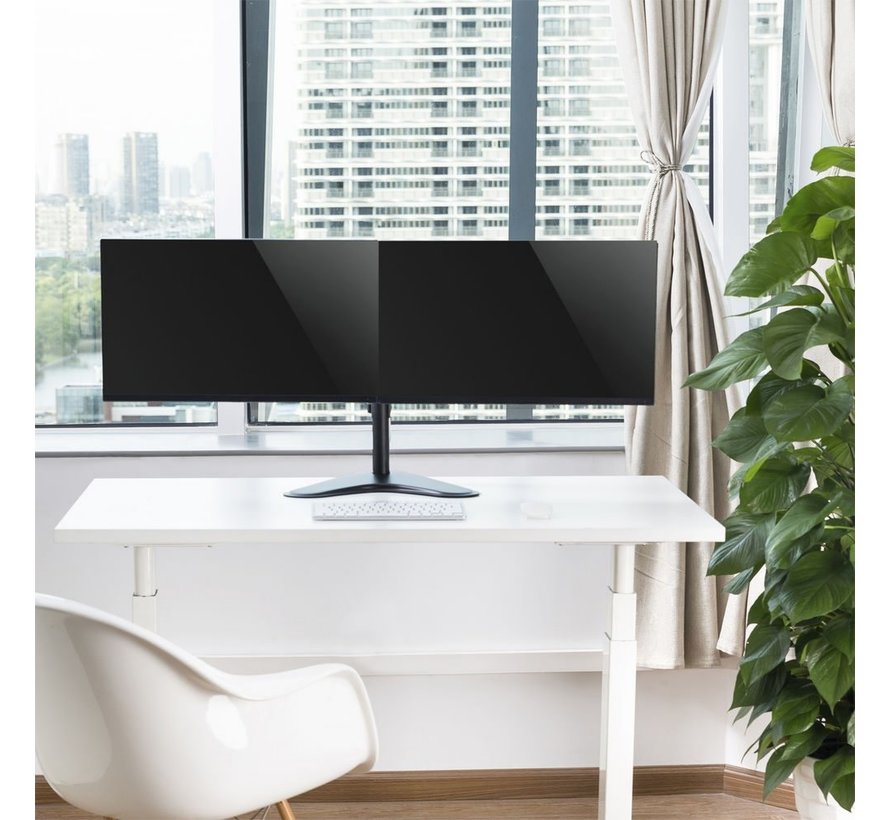 AC8320 | Verstelbare Monitor-bureausteun | Tot 32" | Max 8kg | VESA 100x100 | 2 Monitoren