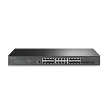 TP-Link TL-SG3428X | JetStream 24-Poorts Gigabit L2+ Managed Switch | 4x 10G SFP+ | Omada SDN | Rackmount | Zwart