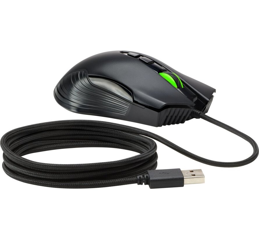 HP X220 | Bedrade Gaming Muis | Links- en Rechtshandig | USB-A | 3600 DPI | Zwart