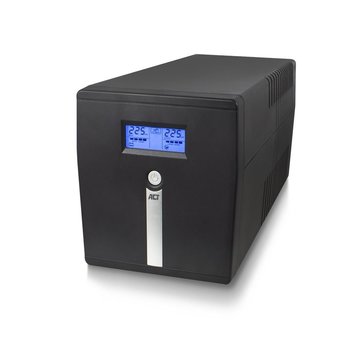 ACT Line-Interactive UPS AC2310 | 1000 VA Vermogen | 4 Uitgangen | Spanningstabilisatie met AVR | Beveiliging bij Netstoringen