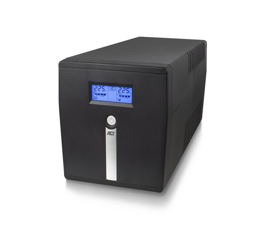 Line-Interactive UPS AC2310 | 1000 VA Vermogen | 4 Uitgangen | Spanningstabilisatie met AVR | Beveiliging bij Netstoringen