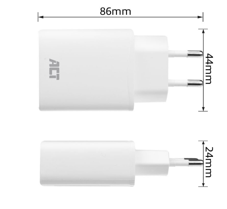 AC2100 oplader voor mobiele apparatuur Wit Binnen