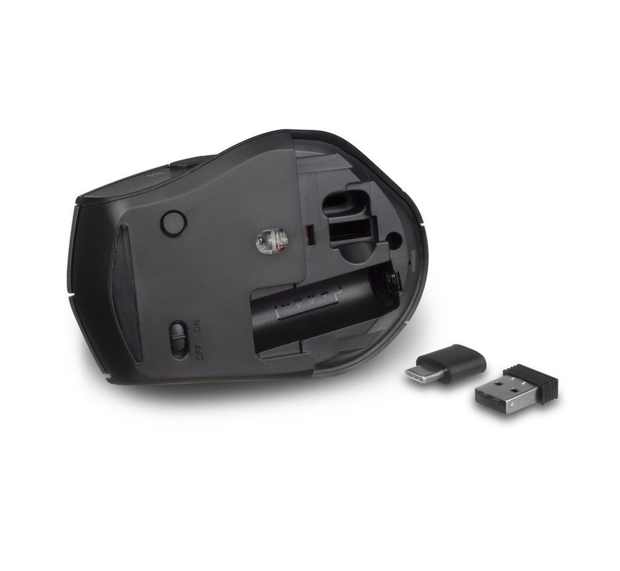 AC5150 | Draadloze Muis | Rechtshandig | RF | IR LED | 2400 DPI