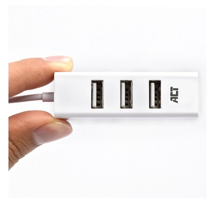 AC6200 interface hub USB 2.0 480 Mbit/s Wit