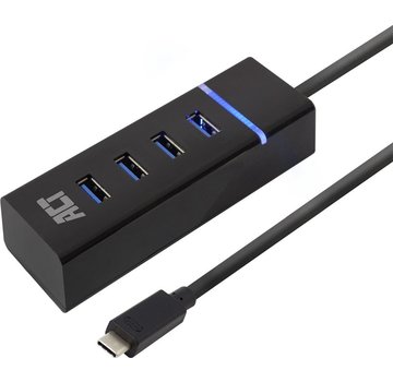 ACT AC6415 interface hub USB 3.2 Gen 1 (3.1 Gen 1) Type-C 5000 Mbit/s Zwart