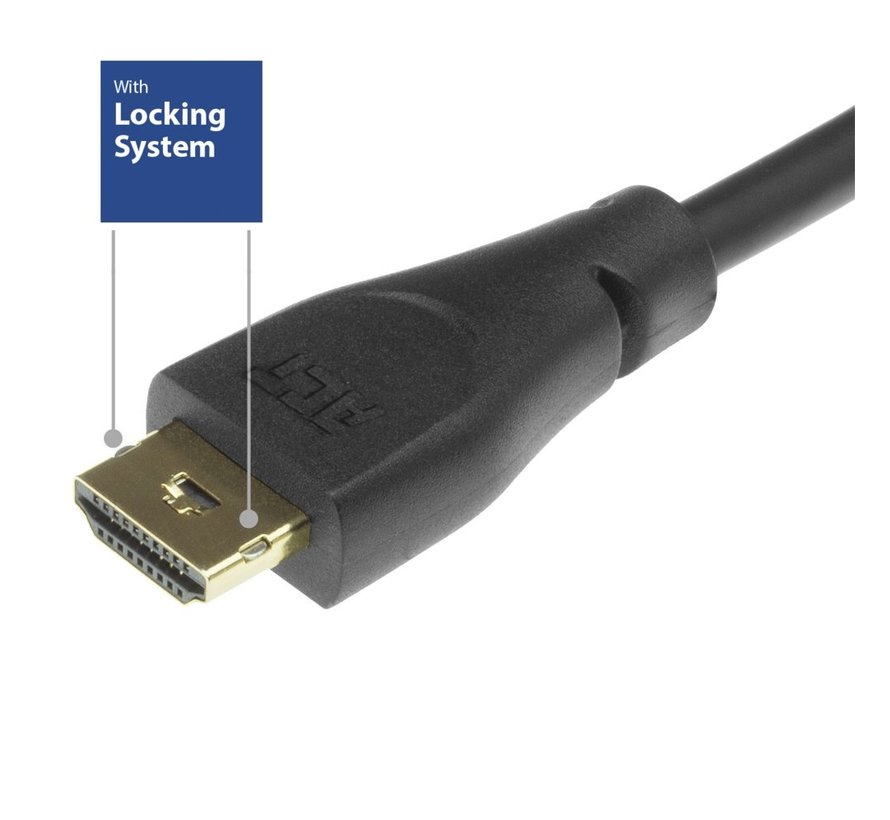 AK3861 HDMI kabel 0,9 m HDMI Type A (Standaard) Zwart