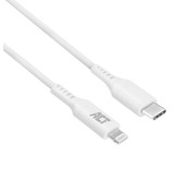 ACT AC3014 Lightning-kabel 1 m Wit