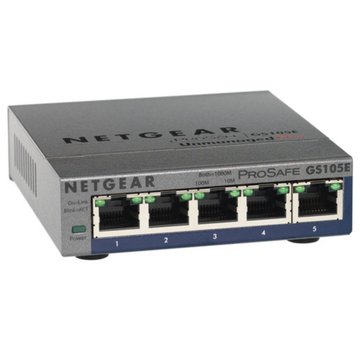 Netgear ProSAFE Managed Plus Switch - GS105E - 5 Gigabit Ethernet poorten