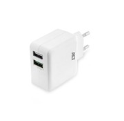 ACT AC2125 | Fast Charge Dual USB-A Oplader 30W | Wit