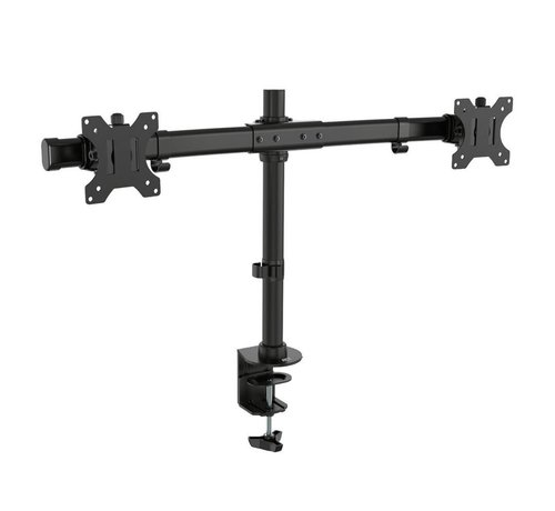 ACT AC8315 | In Hoogte Verstelbare Monitor-bureaubeugel | Tot 27" | Max 7kg | VESA 100x100 | 2 Monitoren