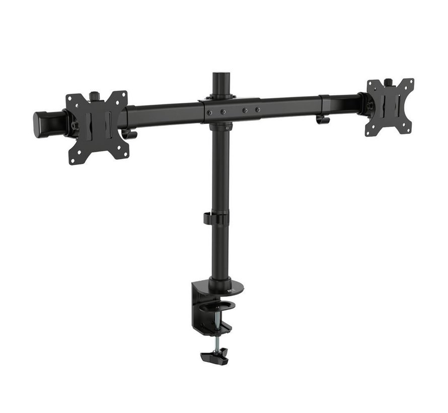 AC8315 | In Hoogte Verstelbare Monitor-bureaubeugel | Tot 27" | Max 7kg | VESA 100x100 | 2 Monitoren