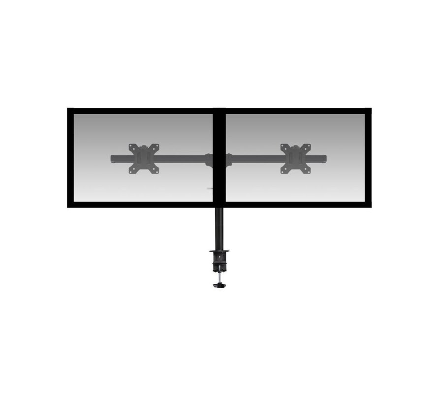 AC8315 | In Hoogte Verstelbare Monitor-bureaubeugel | Tot 27" | Max 7kg | VESA 100x100 | 2 Monitoren