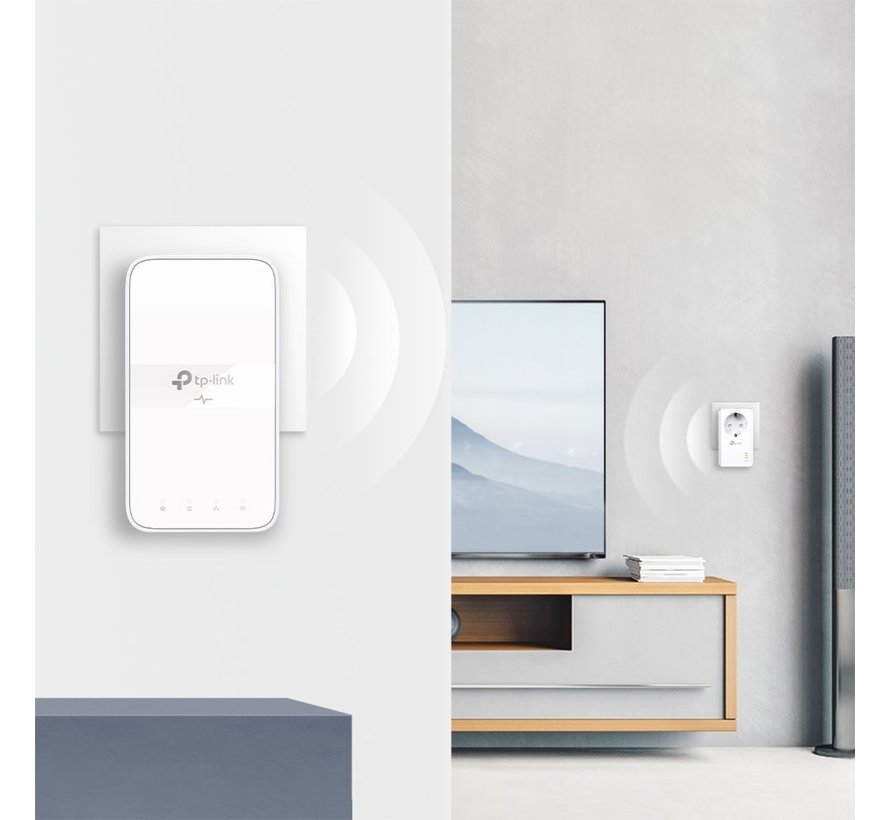 TL-WPA7617 KIT PowerLine-netwerkadapter 1200 Mbit/s Ethernet LAN Wifi Wit