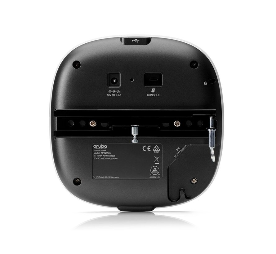 HPE Aruba AP‑505 (RW) | WiFi 6 Access Point | 1774 Mbit/s | PoE (802.3af/at) | Inclusief Montagebeugel