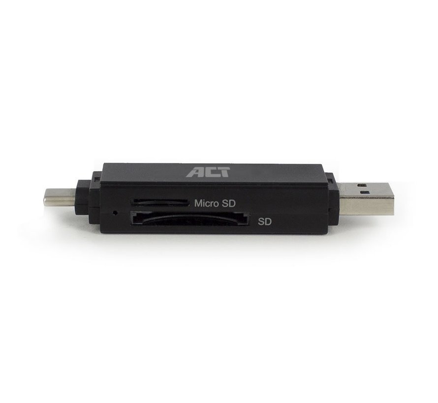 AC6375 geheugenkaartlezer USB 3.2 Gen 1 (3.1 Gen 1) Zwart