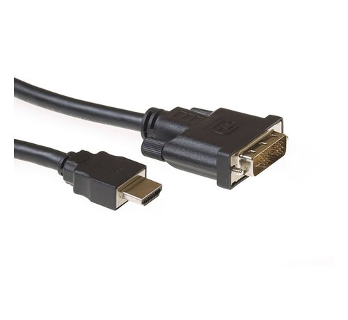 ACT AC7520 video kabel adapter 2 m HDMI Type A (Standaard) DVI-D Zwart