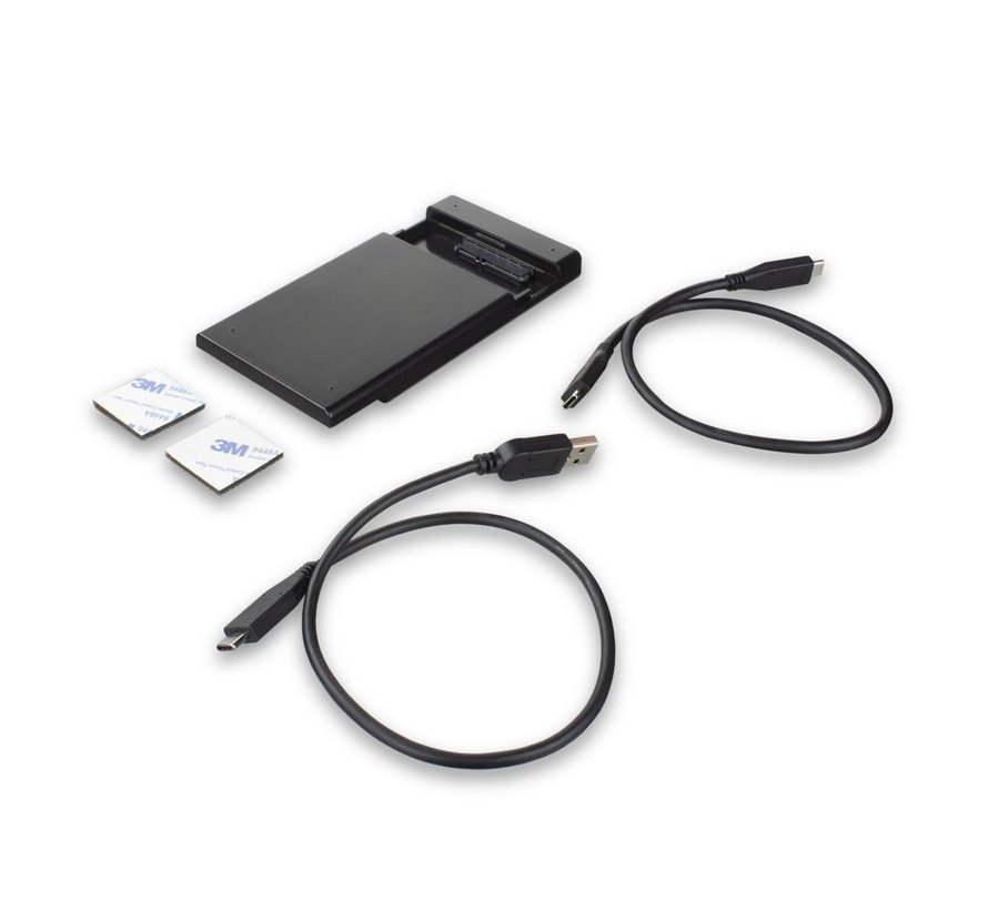 AC1225 behuizing voor opslagstations HDD-/SSD-behuizing Zwart 2.5"
