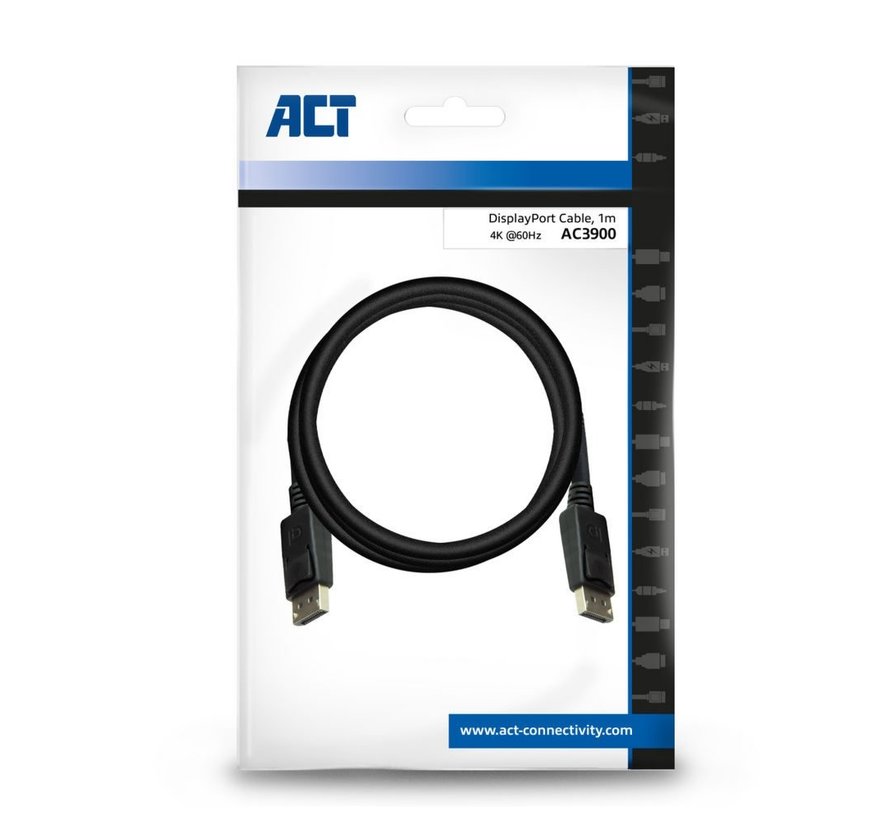 AC3900 DisplayPort kabel 1 m Zwart