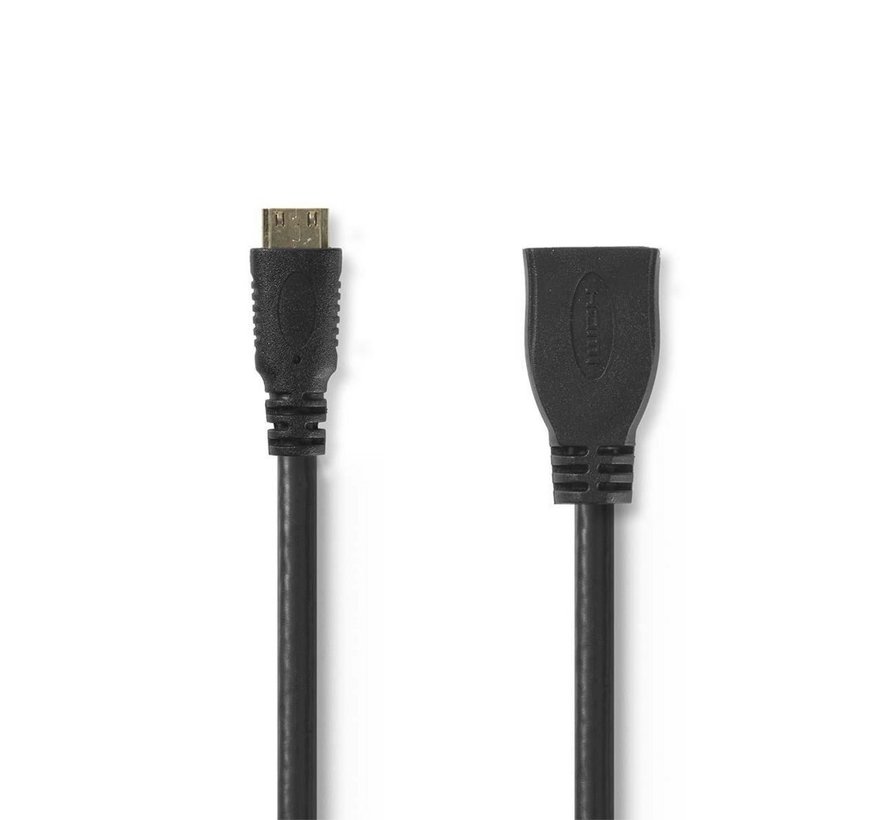 CVGP34590BK02 | 0,2 m HDMI Kabel | HDMI Type C (Mini) naar HDMI Type A | Zwart