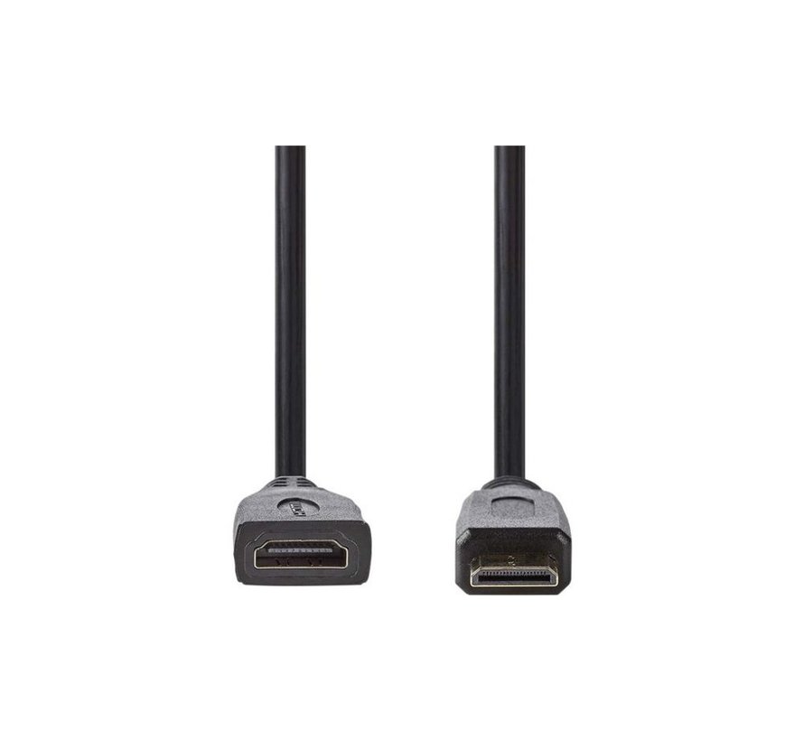 CVGP34590BK02 | 0,2 m HDMI Kabel | HDMI Type C (Mini) naar HDMI Type A | Zwart
