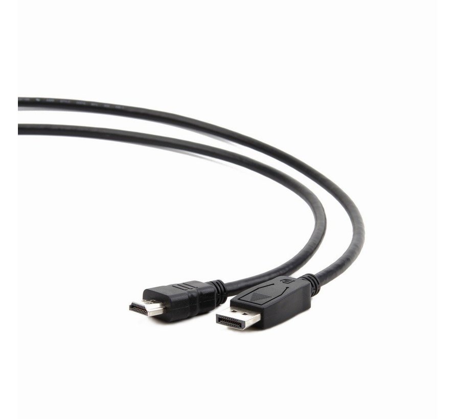 DisplayPort - HDMI, 1.8m 1,8 m HDMI A Zwart
