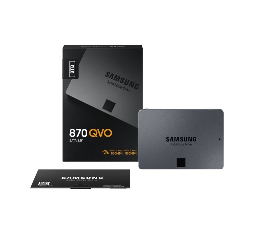 870 QVO | 8TB SATA SSD | 2.5'' | 560MB/s Lezen | 530MB/s Schrijven