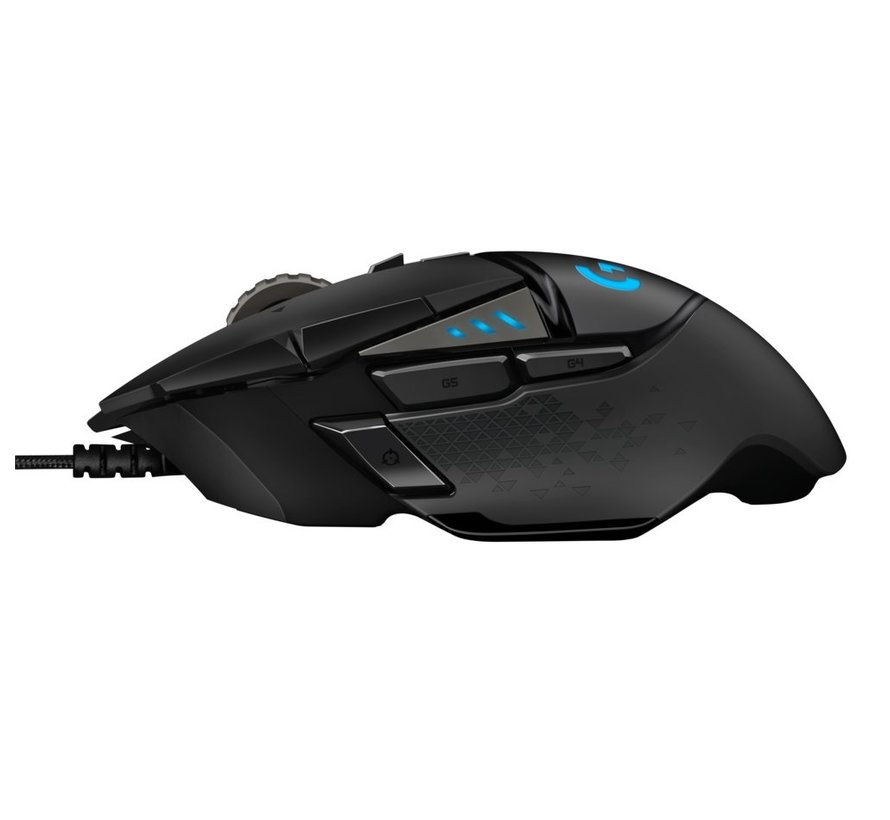 G502 Hero | Gaming Muis | Rechtshandig | USB-A | 16000 DPI | Zwart