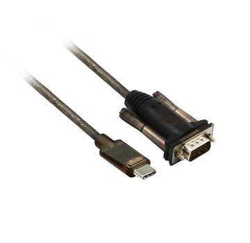 ACT AC6002 seriële kabel Zwart 1,5 m USB Type-C DB-9