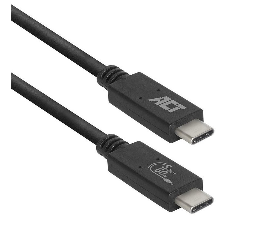 AC7402 | USB 3.2 Gen 1 Kabel | USB-C naar USB-C | 2m | Zwart
