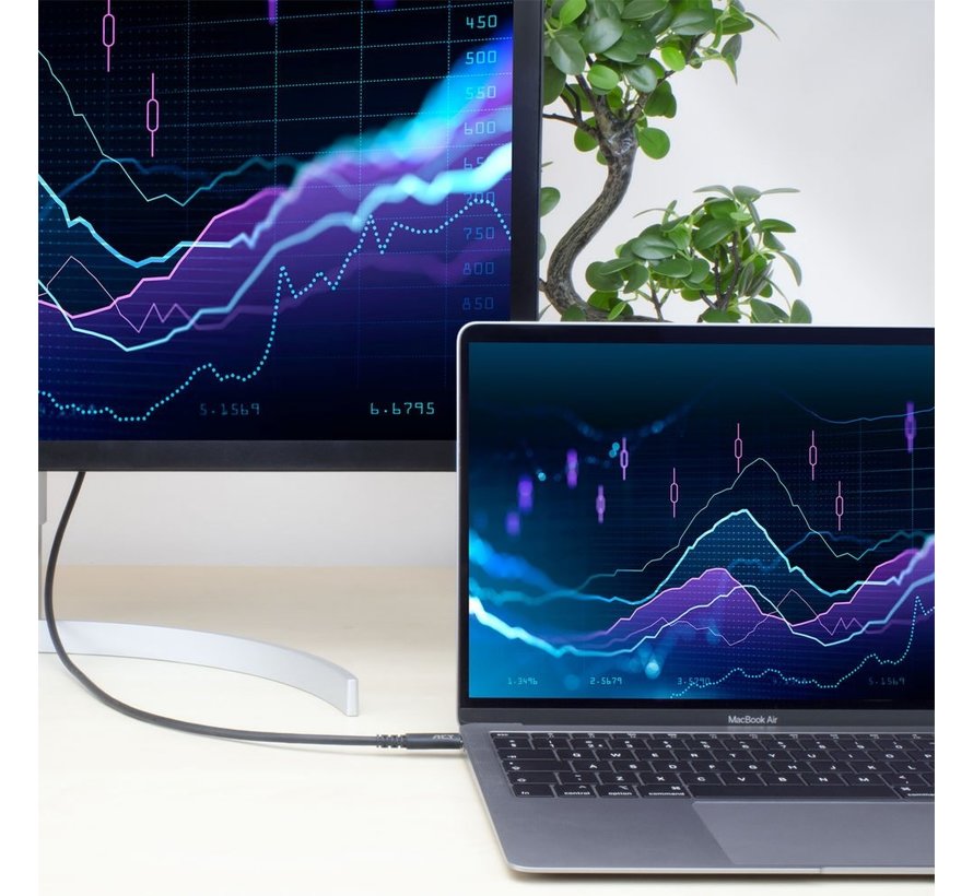 AC7402 | USB 3.2 Gen 1 Kabel | USB-C naar USB-C | 2m | Zwart