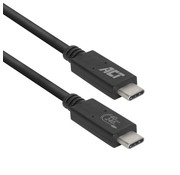 ACT AC7451 | USB4 Gen 3x2 Kabel | USB-C naar USB-C | 0.8m | Zwart