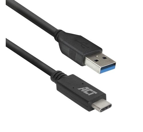 ACT AC7416 USB-kabel 1 m USB 3.2 Gen 1 (3.1 Gen 1) USB C USB A Zwart