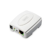 OEM Digitus DN-13003-2 Print Server | 1x USB 2.0 | 1x RJ45 10/100 Mbps | TCP/IP, IPX/SPX, NetBEUI, AppleTalk