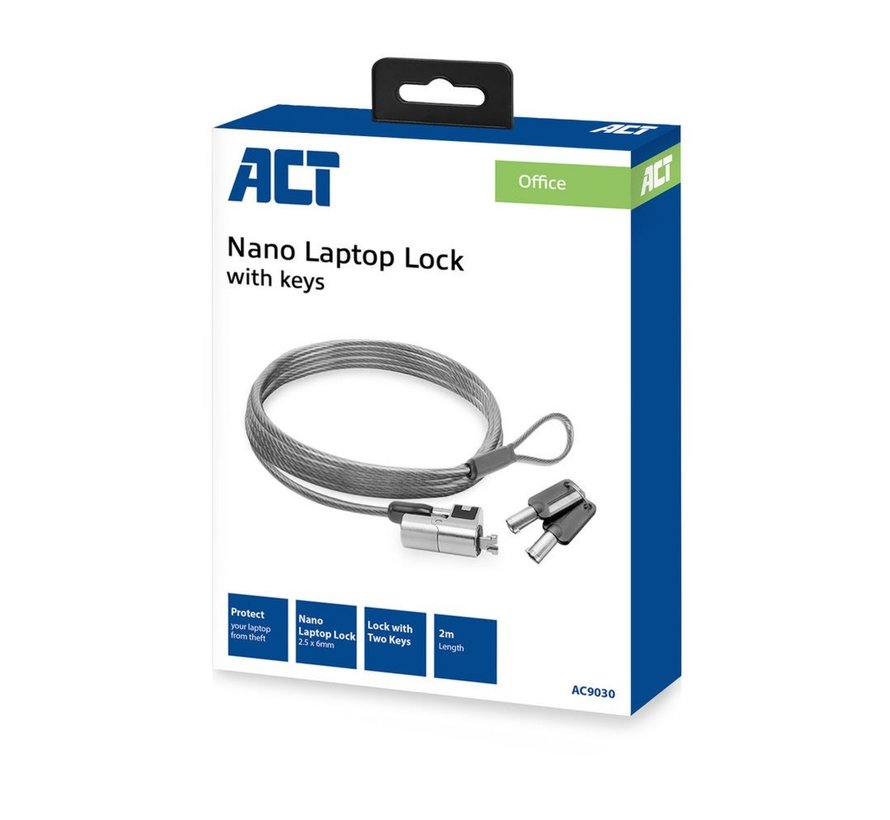 AC9030 kabelslot Metallic 2 m