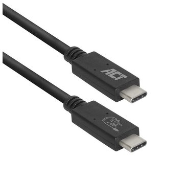 ACT AC7431 USB-kabel 1 m USB4 Gen 2x2 USB C Zwart