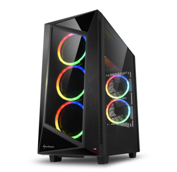 Pcman Pcman Game PC Shark AMD -  Ryzen 5 5500 - RTX 3060 - 16 GB geheugen - 480 GB SSD - Windows 11 Pro