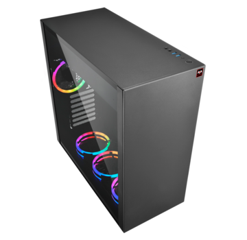 Pcman Pcman Game PC Steel Black - Intel i5-12400F - Nvidia RTX 3060 - 16 GB geheugen - 480 GB SSD - Windows 11 Pro