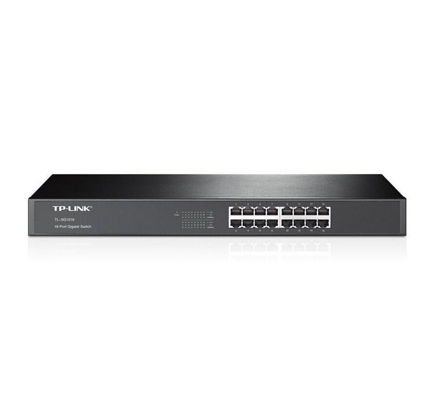 TL-SG1016 | 16-poorts Gigabit Unmanaged Switch | Auto MDI/MDIX | Energie-efficiënt | Rack-monteerbaar