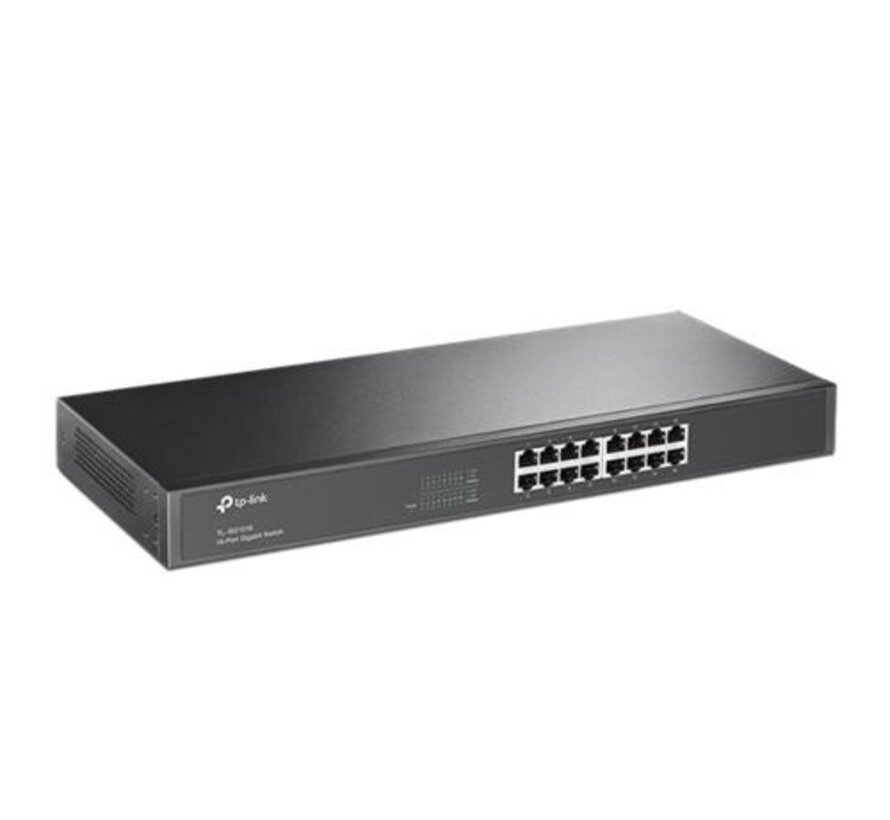 TL-SG1016 | 16-poorts Gigabit Unmanaged Switch | Auto MDI/MDIX | Energie-efficiënt | Rack-monteerbaar