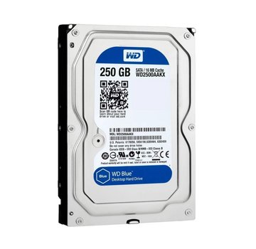Western Digital Blue HDD 3.5" | 250GB SATA III | 7200RPM | PULLED (refurbished)