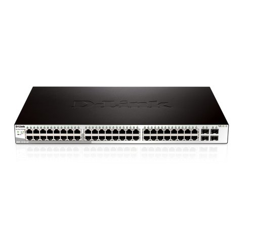 D-LINK D-Link DGS-1210-52 netwerk-switch Managed L2 Gigabit Ethernet (10/100/1000) 1U Zwart