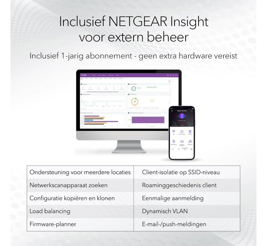 NETGEAR Insight Cloud Managed WiFi 6 AX1800 Dual Band Outdoor Access Point (WAX610Y)