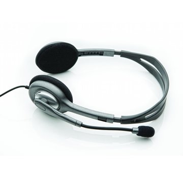 Logitech H110 | On-Ear Bedrade 3,5mm Koptelefoon met Microfoon | Zwart/Zilver