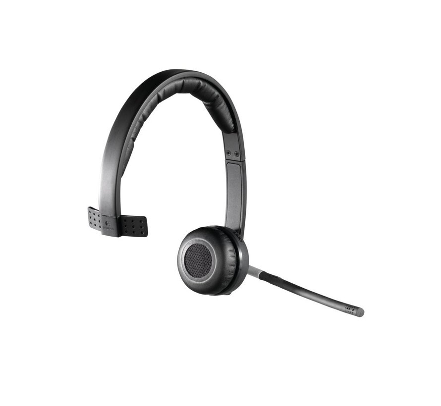 H820e | Draadloze Mono On-Ear Headset | Zwart