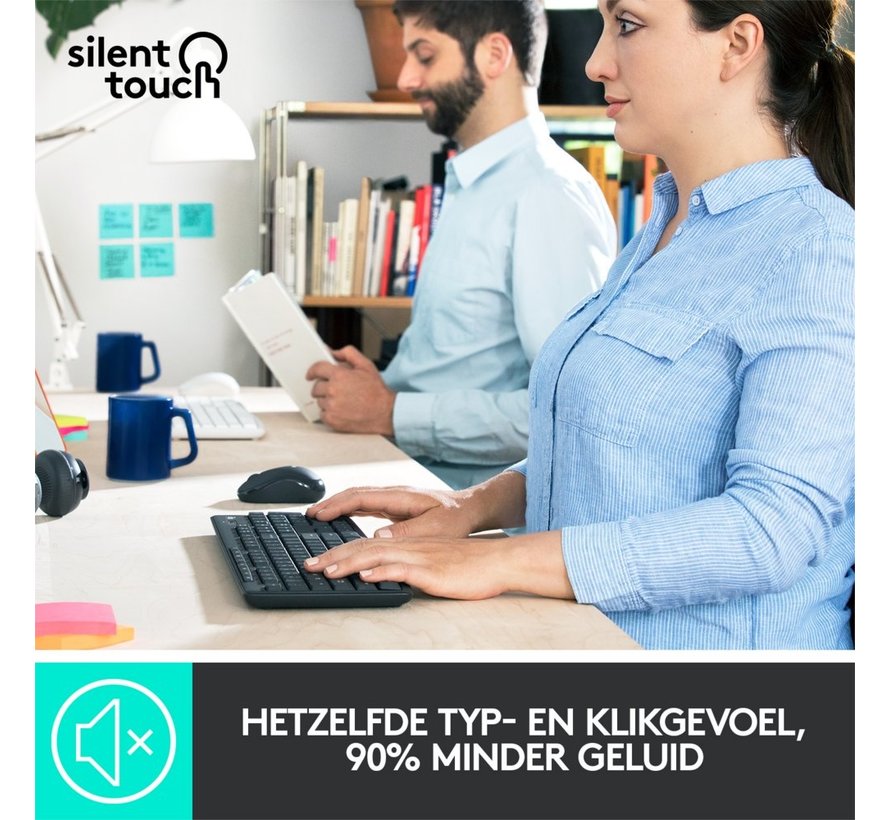 MK295 Silent | Draadloze Muis en Toetsenbordcombo | QWERTY