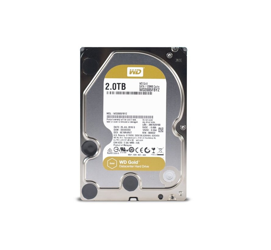 Gold HDD 3.5" | 2TB SATA III | 7200RPM